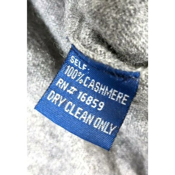 J. McLaughlin Mens Cashmere Sweater XL Gray V-Neck Soft - Picture 5 of 9